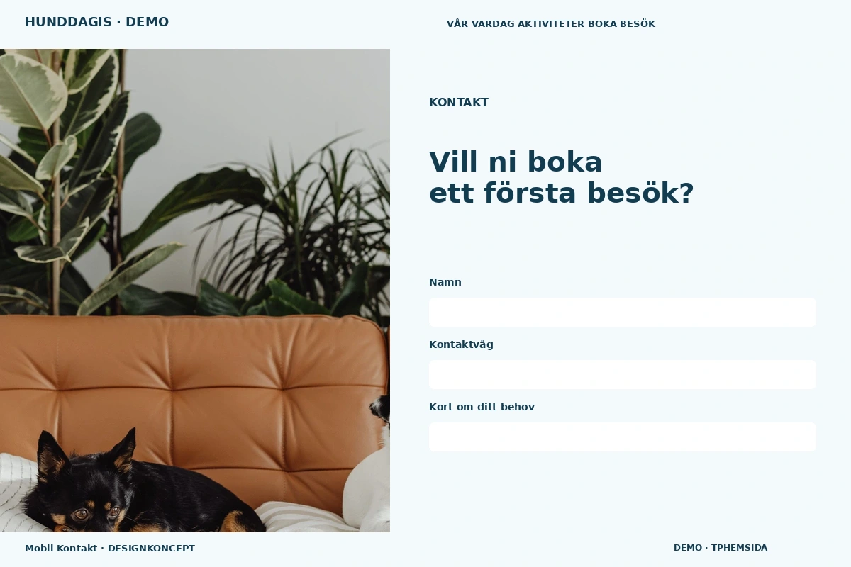 Mobil Kontakt – Kontakt för hunddagis