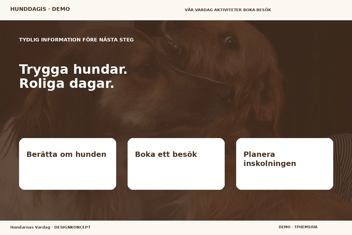 Hundarnas Vardag – Inför ditt val för hunddagis