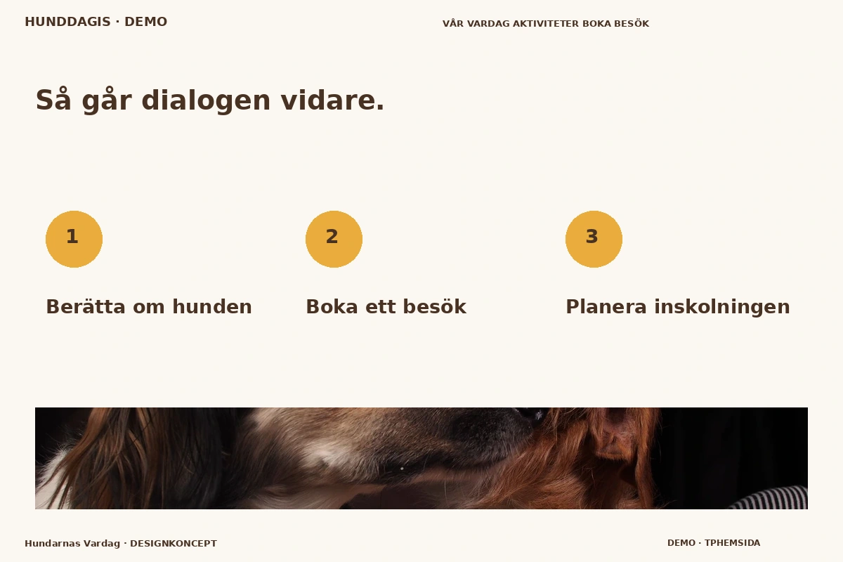 Hundarnas Vardag – Så fungerar dialogen för hunddagis