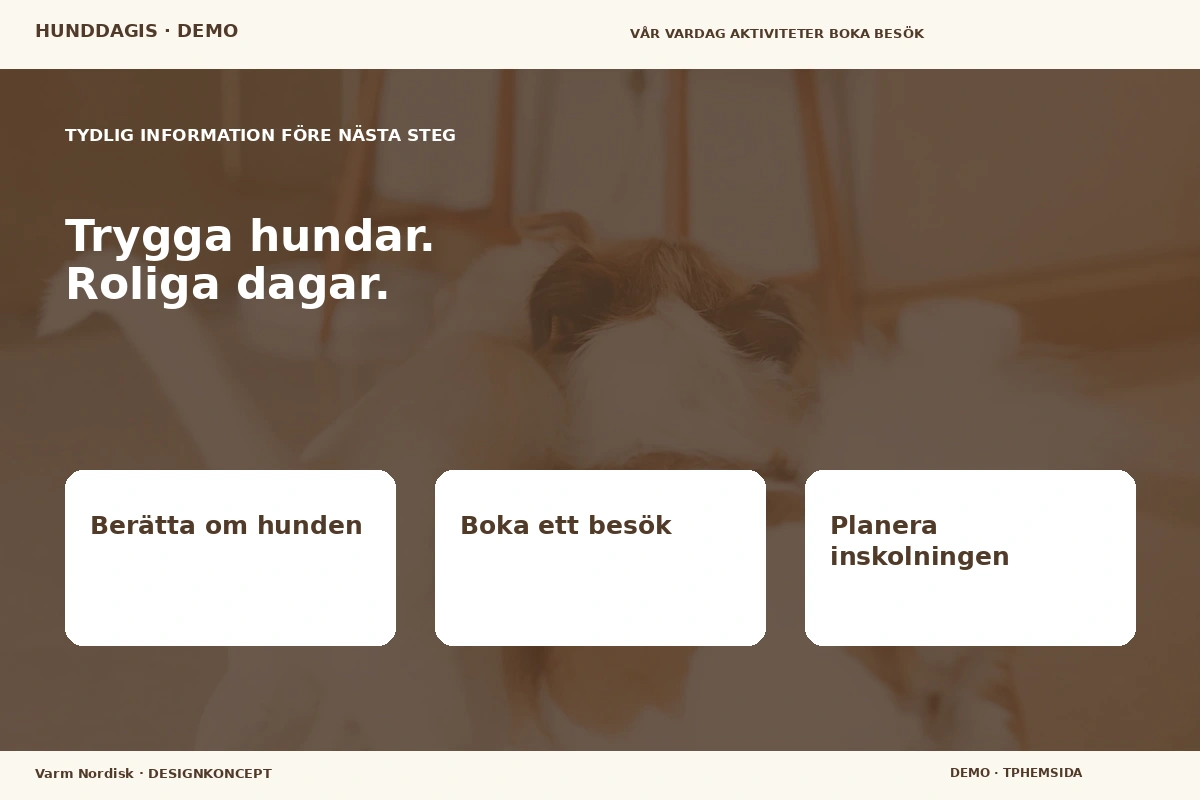 Varm Nordisk – Inför ditt val för hunddagis