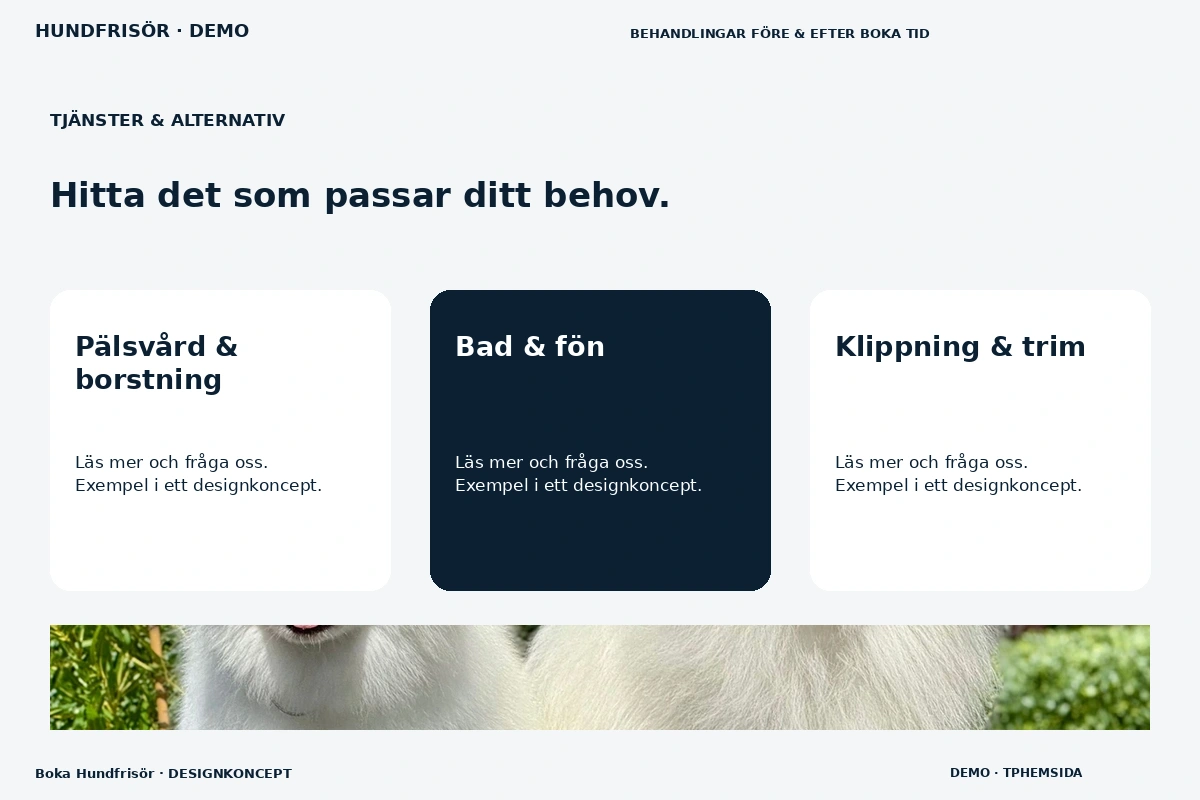 Boka Hundfrisör – Tjänster & alternativ för hundfrisör