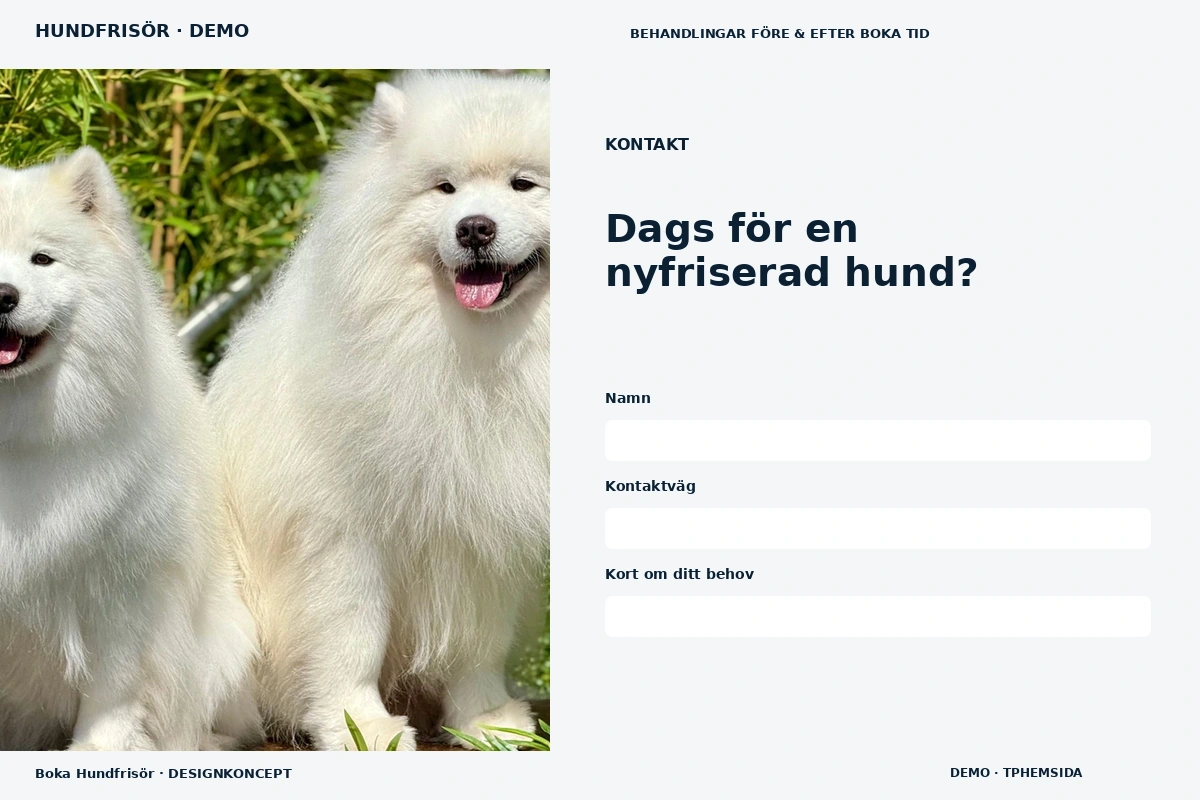 Boka Hundfrisör – Kontakt för hundfrisör