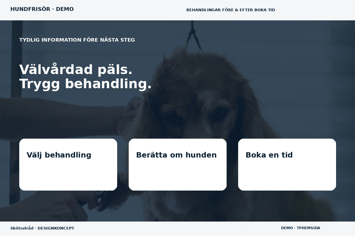 Skötselråd – Inför ditt val för hundfrisör