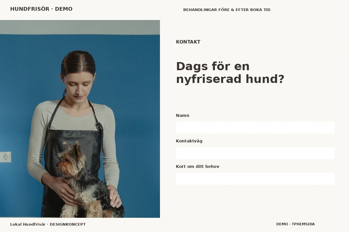 Lokal Hundfrisör – Kontakt för hundfrisör