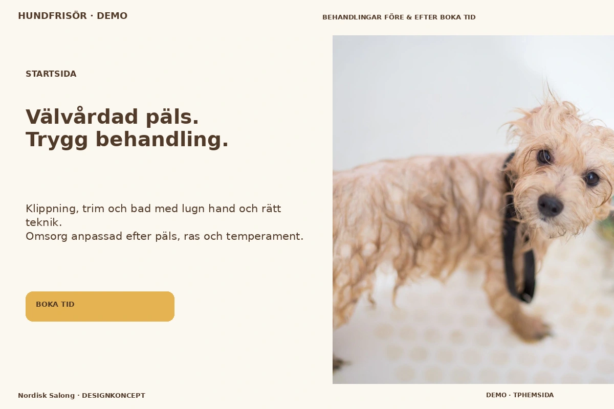 Nordisk Salong – Startsida för hundfrisör