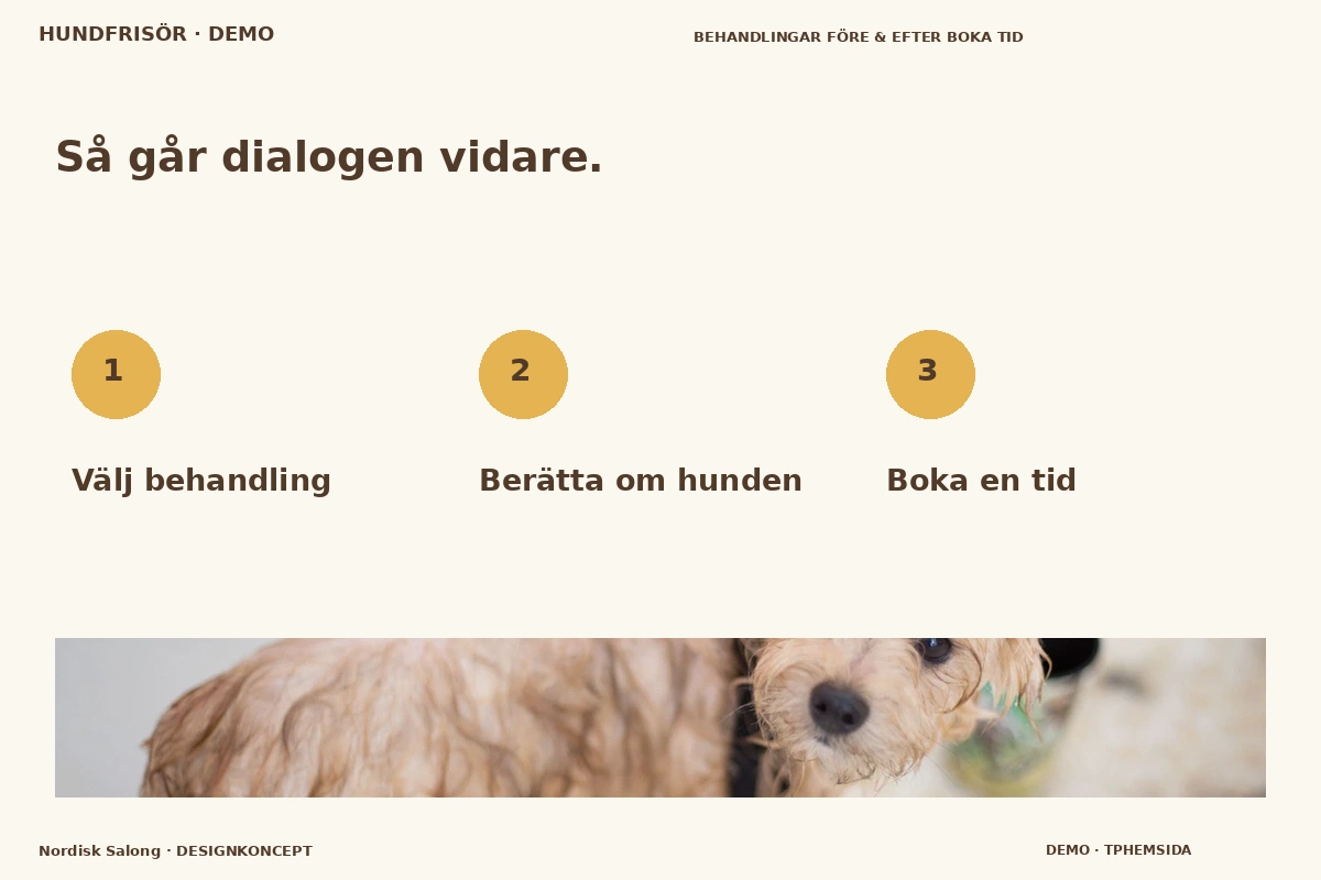 Nordisk Salong – Så fungerar dialogen för hundfrisör