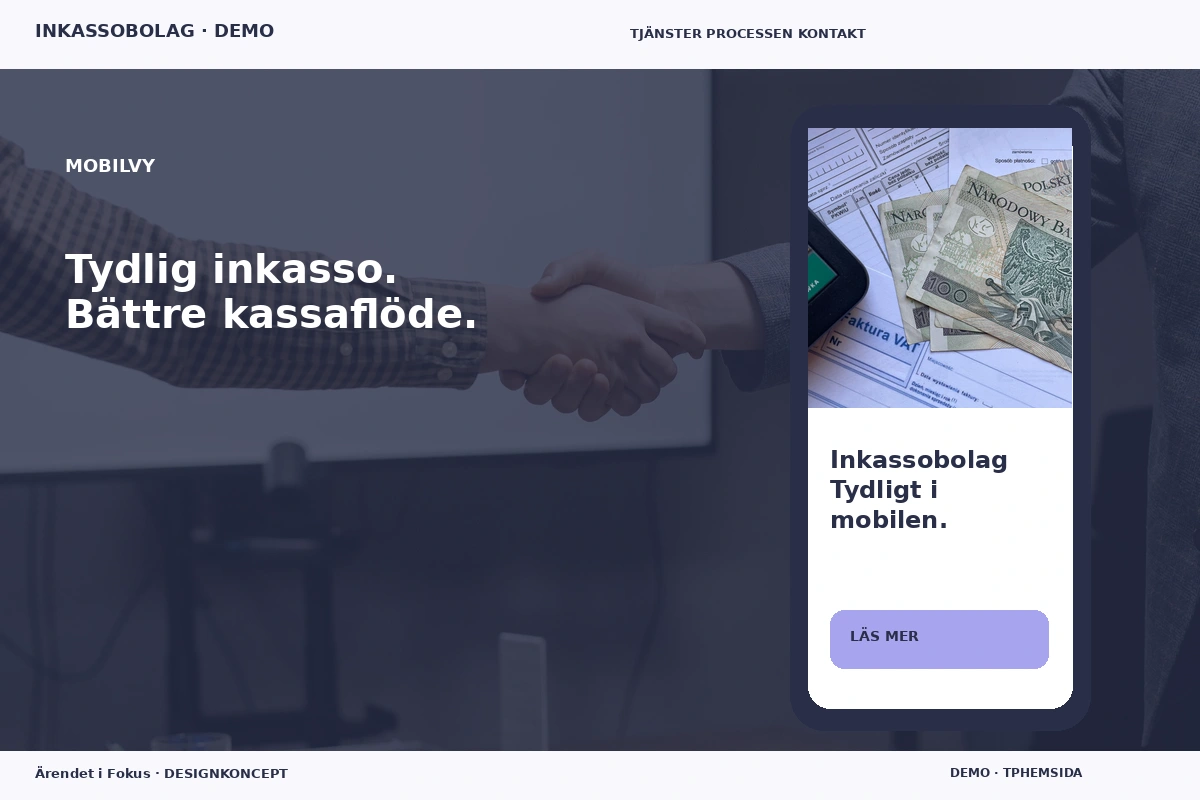 Ärendet i Fokus – Mobilvy för inkassobolag