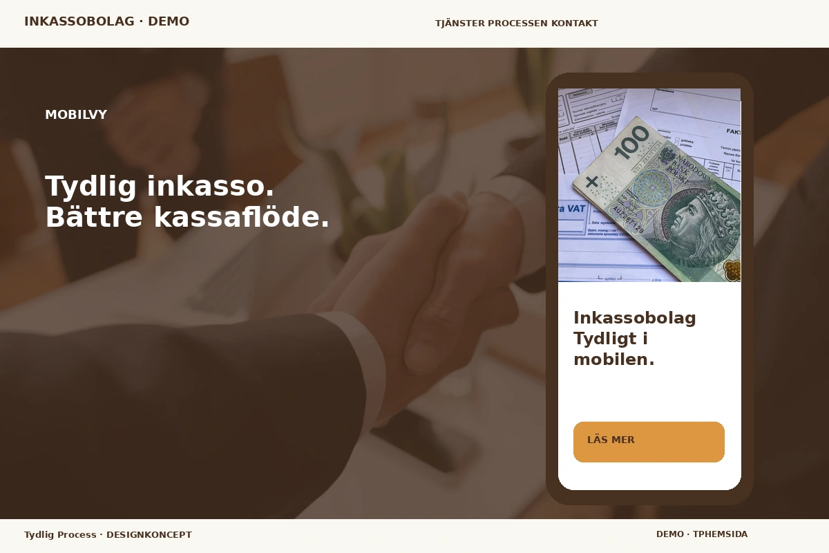 Tydlig Process – Mobilvy för inkassobolag