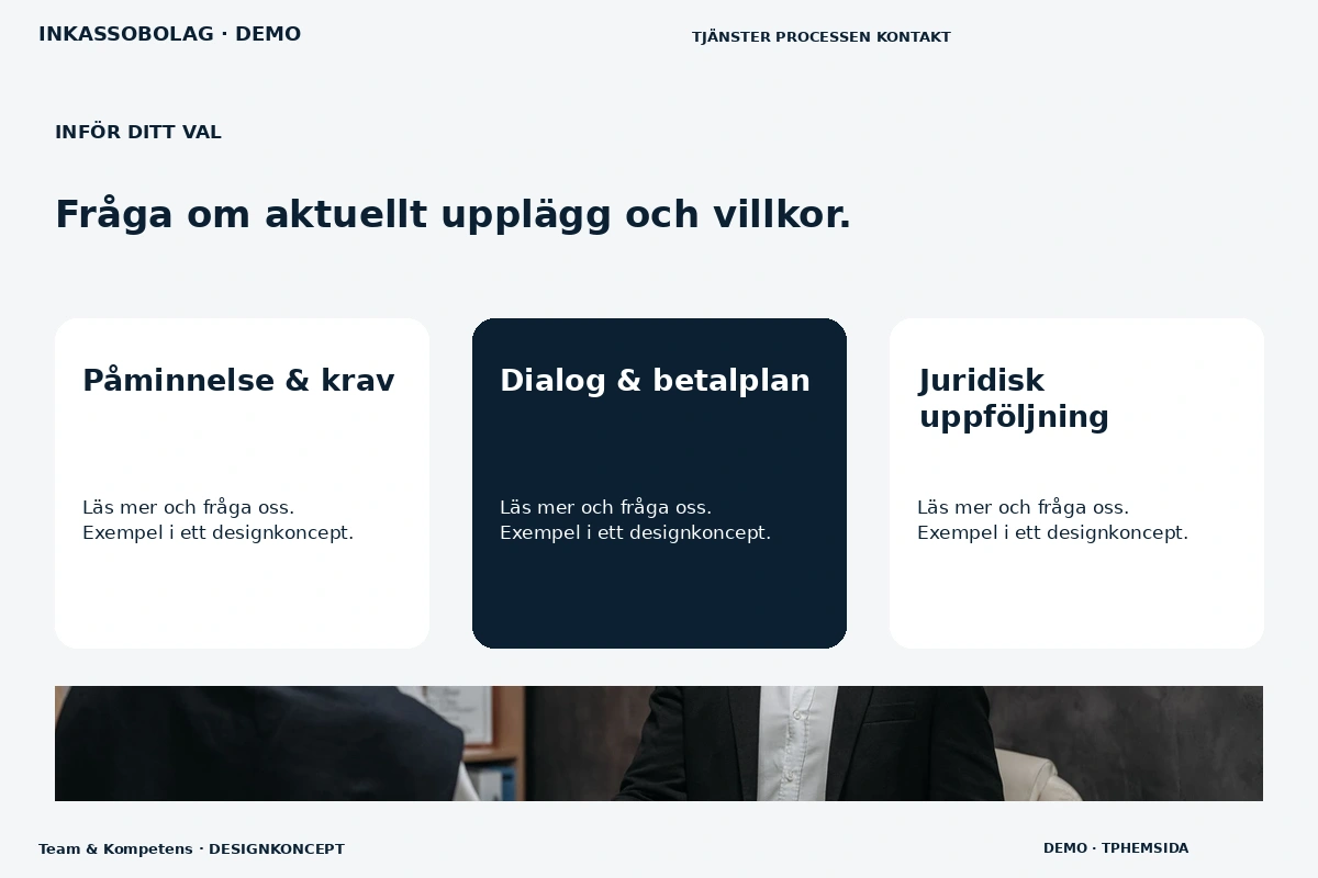 Team & Kompetens – Alternativ & villkor för inkassobolag