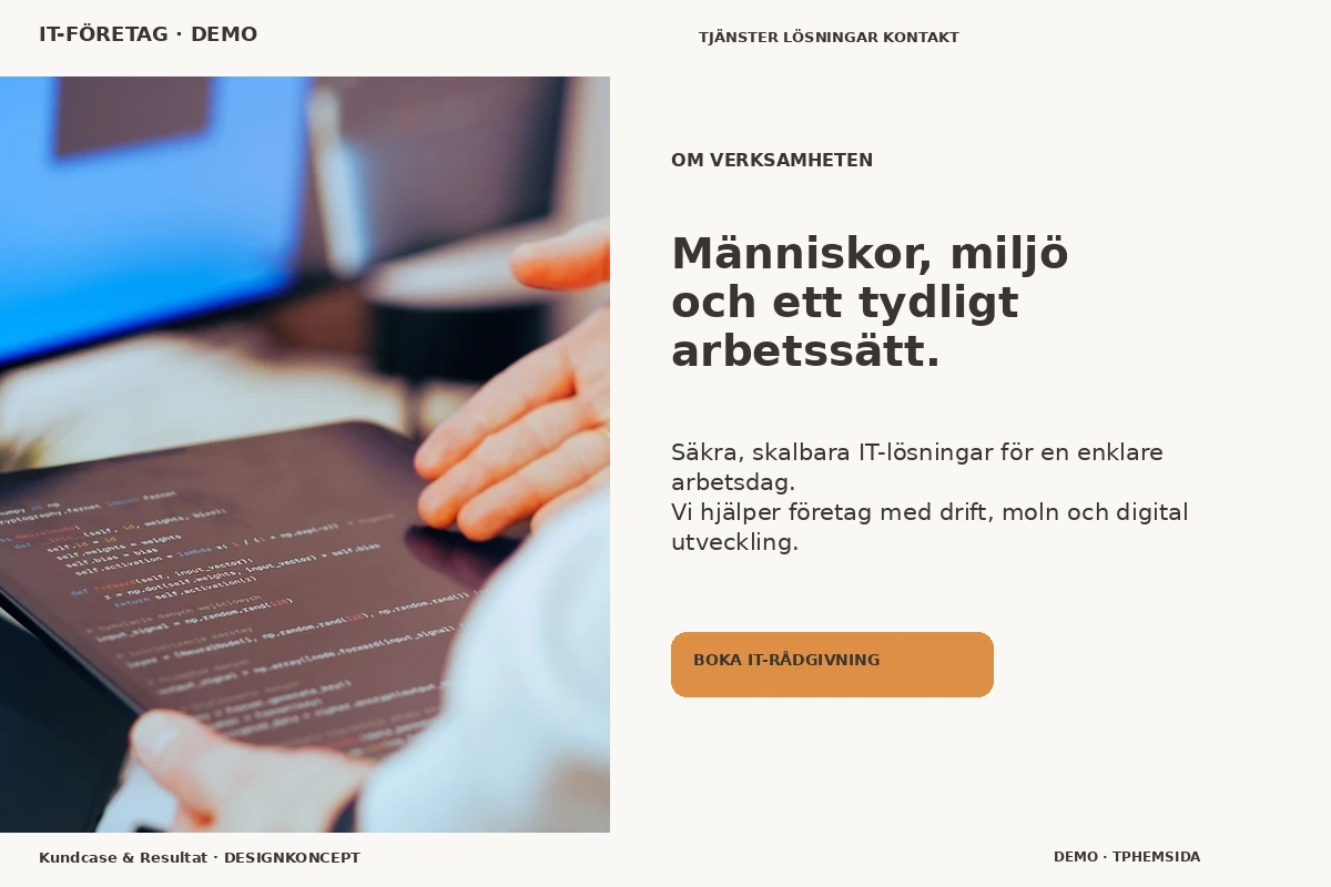 Kundcase & Resultat – Om verksamheten för it-företag