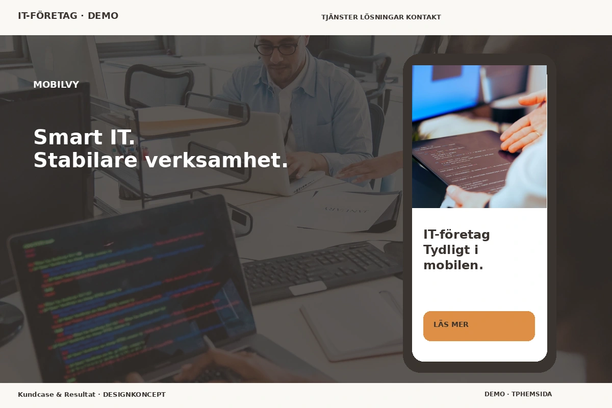 Kundcase & Resultat – Mobilvy för it-företag