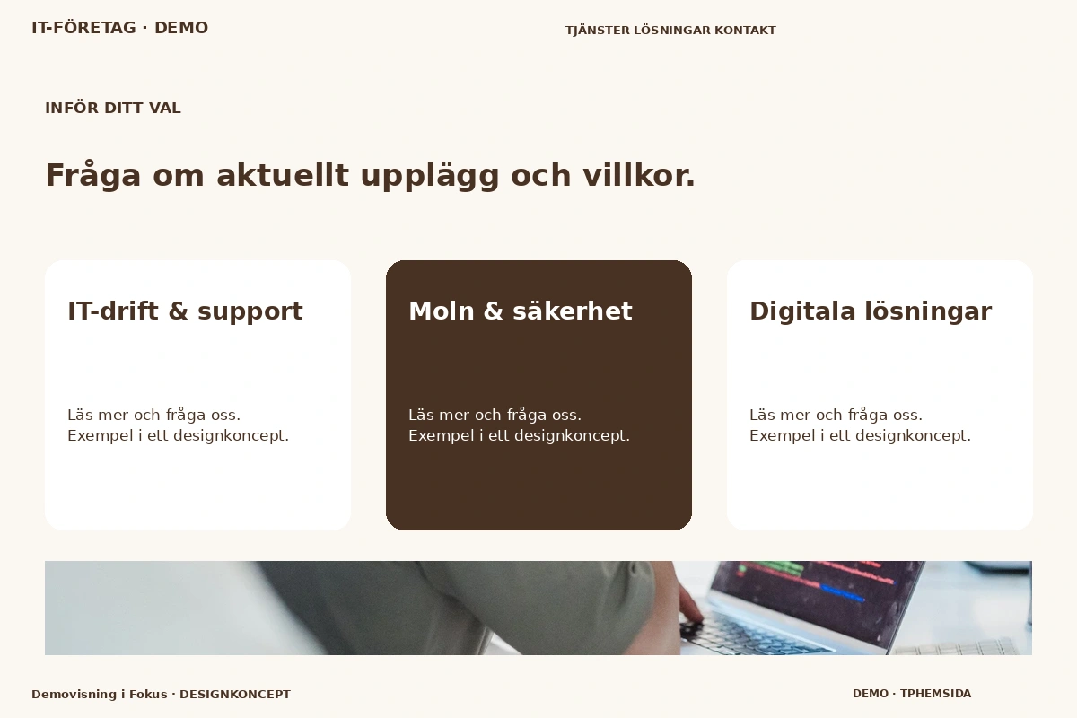 Demovisning i Fokus – Alternativ & villkor för it-företag