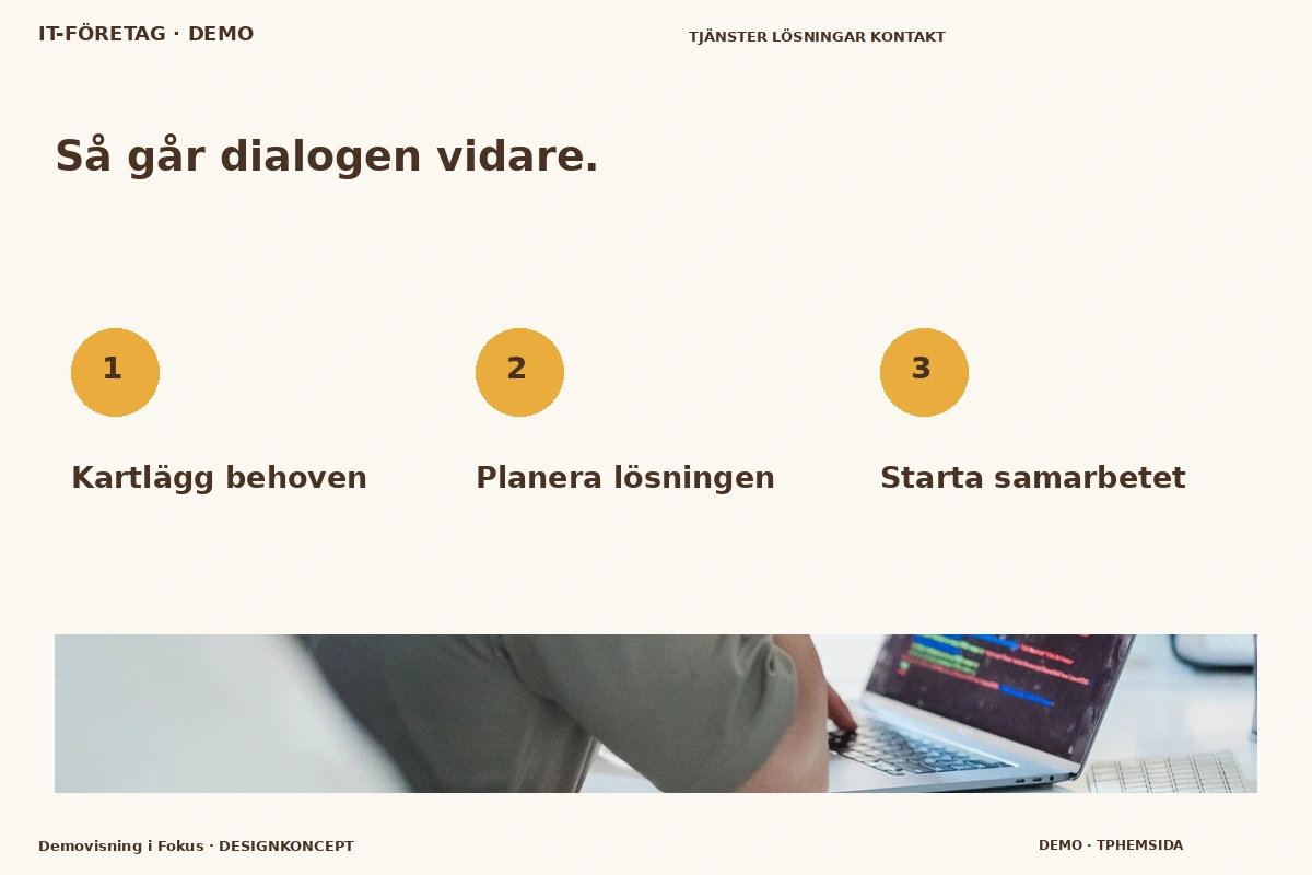 Demovisning i Fokus – Så fungerar dialogen för it-företag