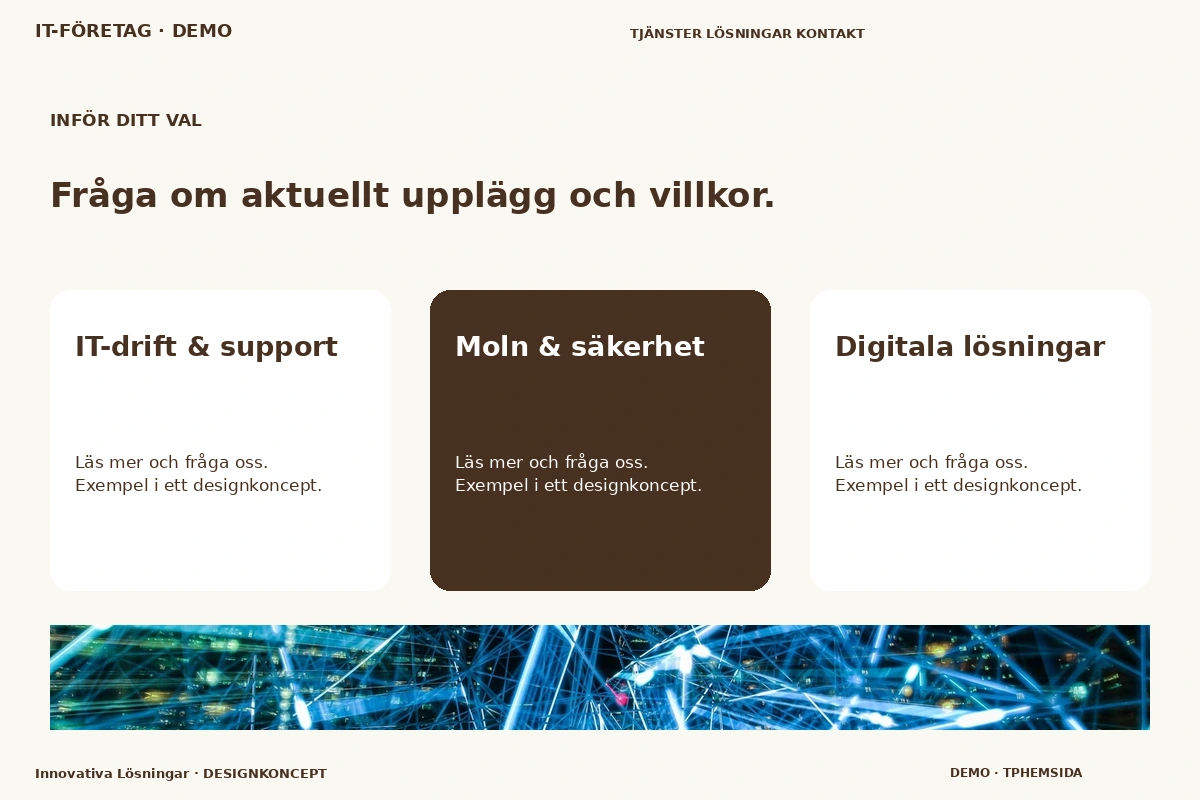 Innovativa Lösningar – Alternativ & villkor för it-företag
