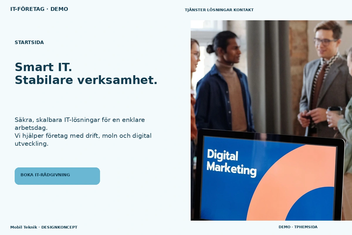 Mobil Teknik – Startsida för it-företag