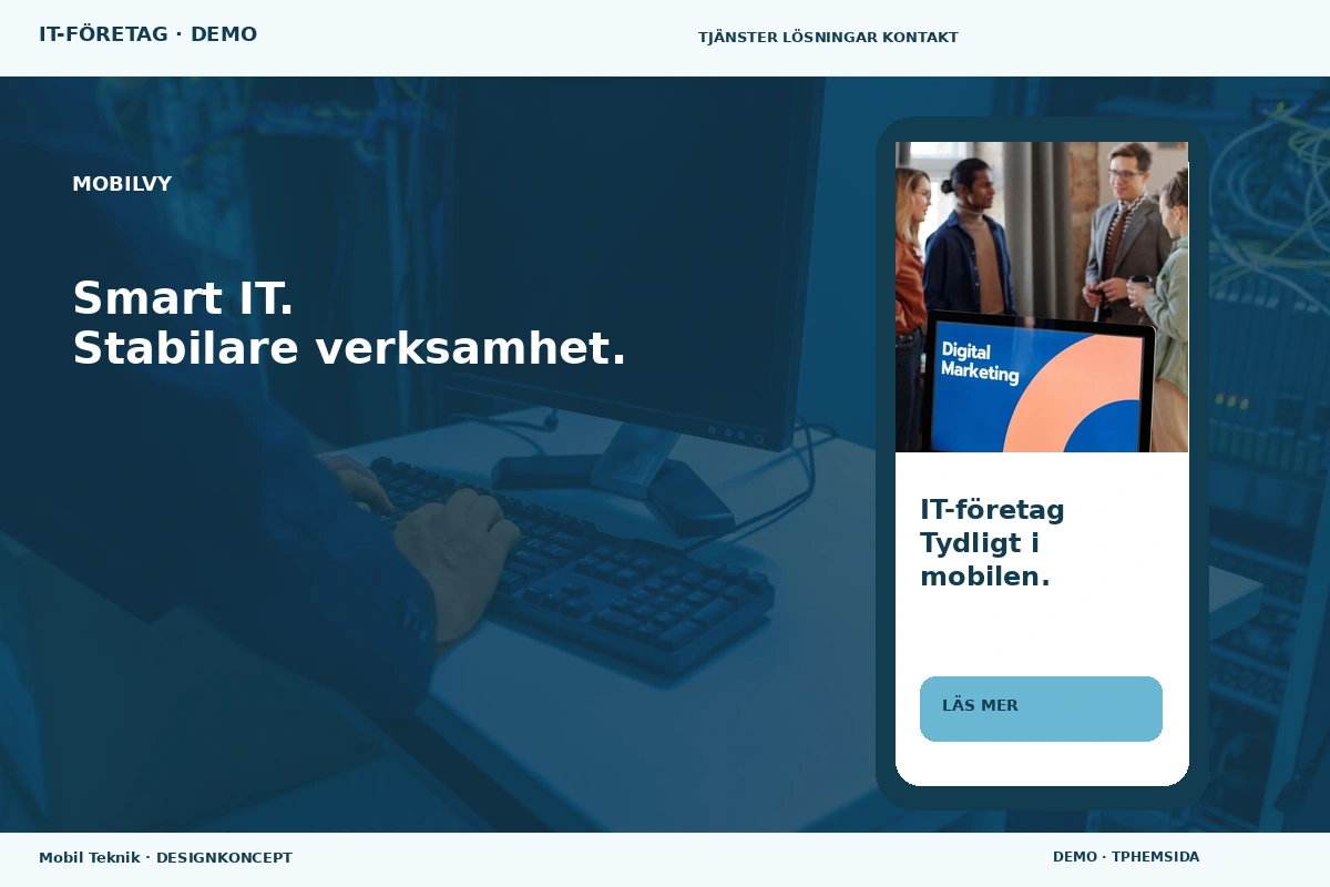 Mobil Teknik – Mobilvy för it-företag