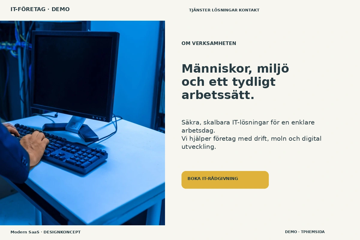 Modern SaaS – Om verksamheten för it-företag