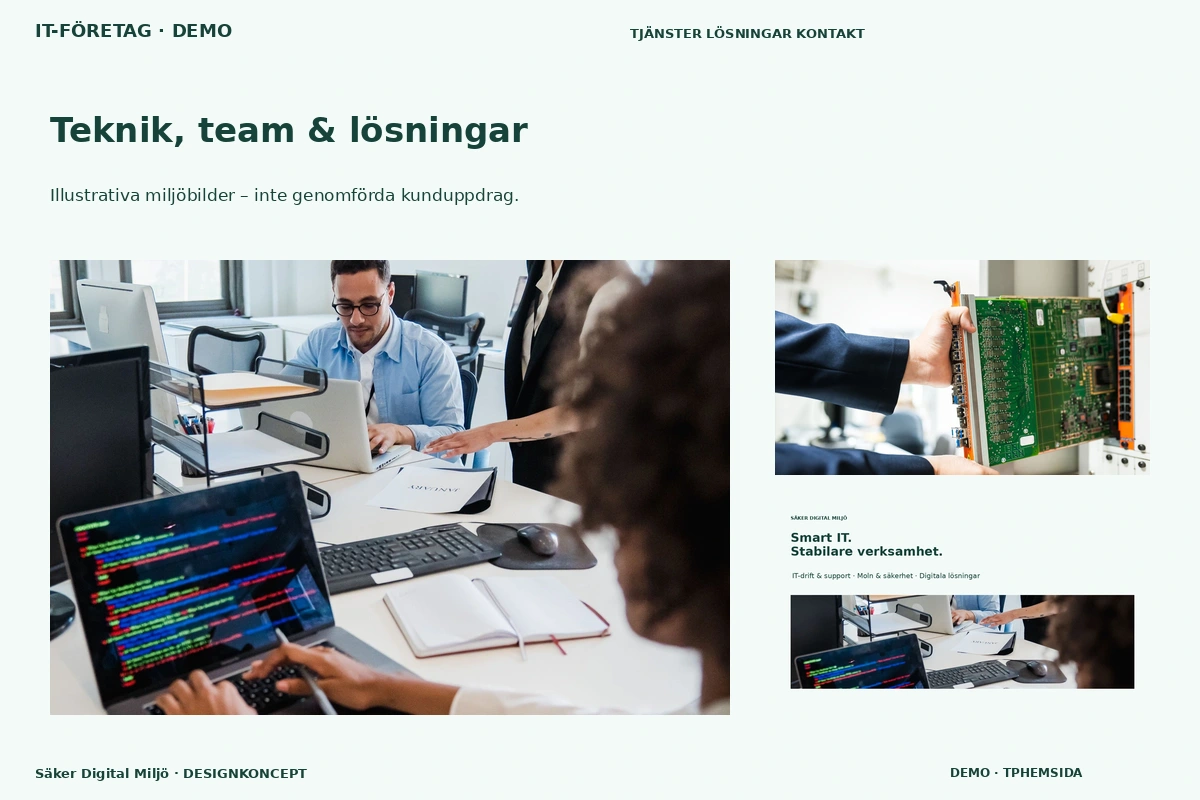 Säker Digital Miljö – Teknik, team & lösningar för it-företag