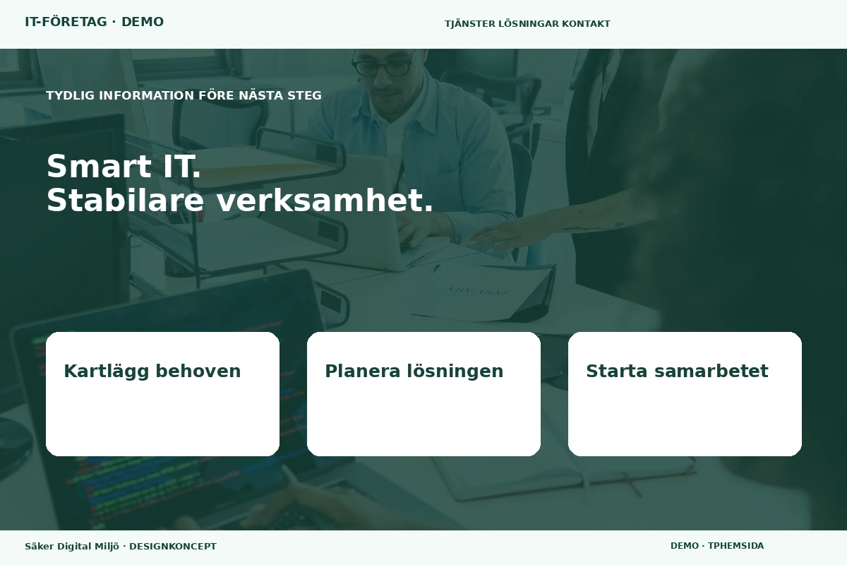Säker Digital Miljö – Inför ditt val för it-företag