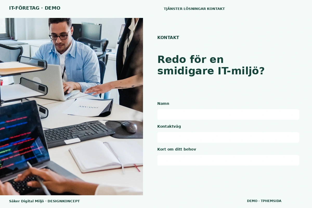 Säker Digital Miljö – Kontakt för it-företag