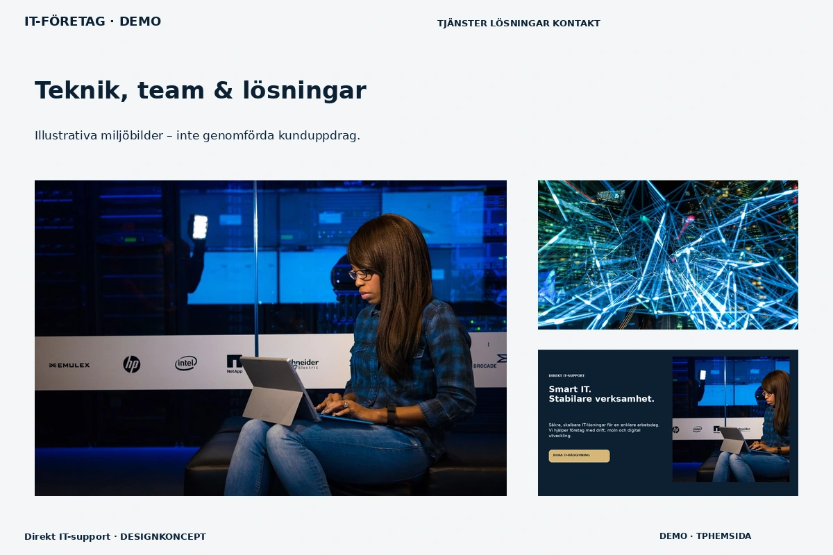 Direkt IT-support – Teknik, team & lösningar för it-företag