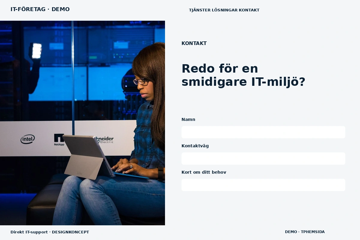 Direkt IT-support – Kontakt för it-företag