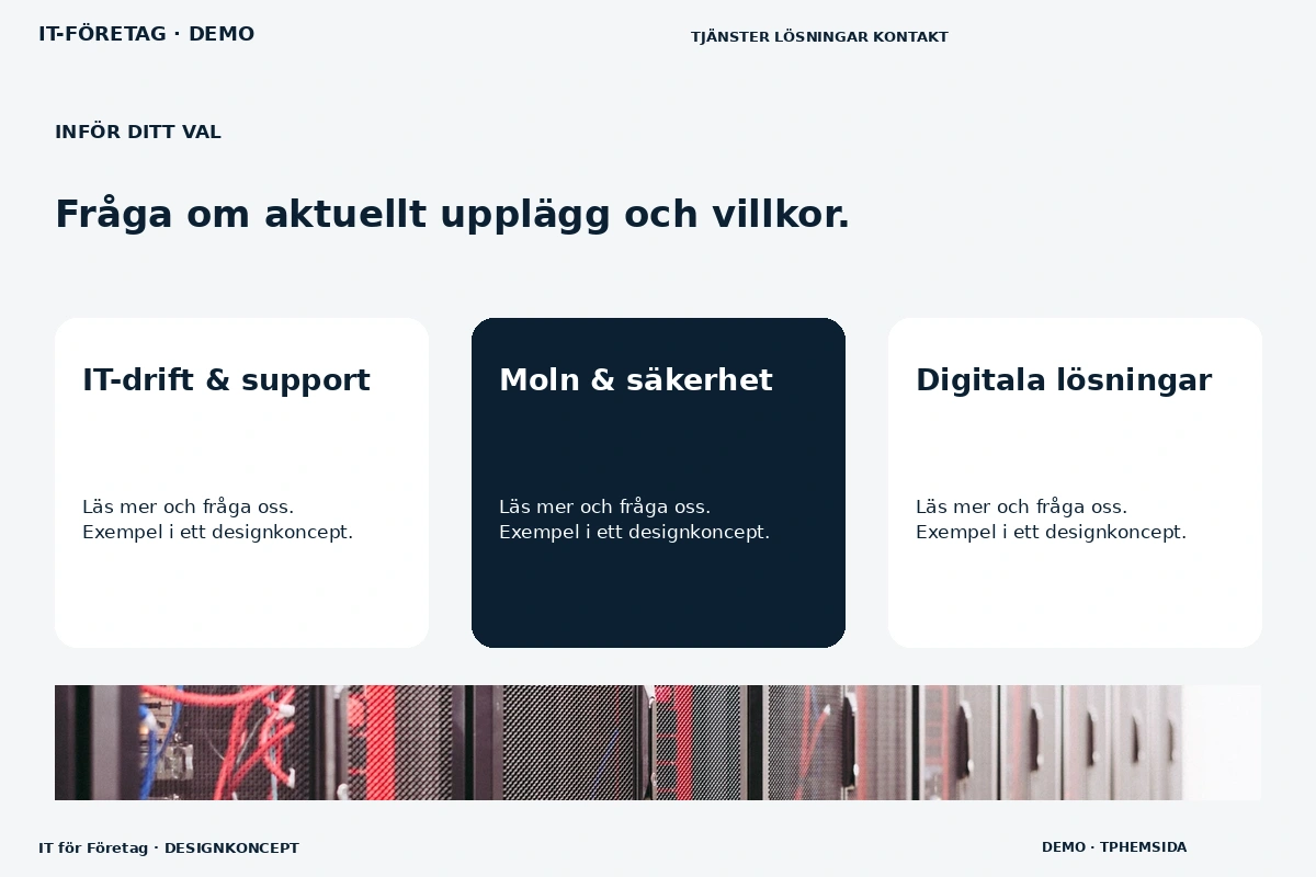 IT för Företag – Alternativ & villkor för it-företag