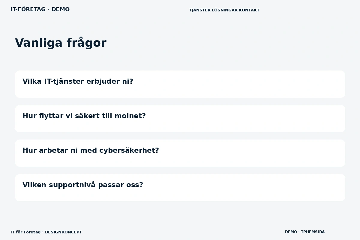 IT för Företag – Vanliga frågor för it-företag