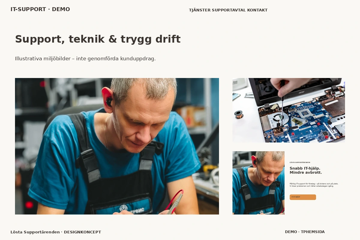 Lösta Supportärenden – Support, teknik & trygg drift för it-support