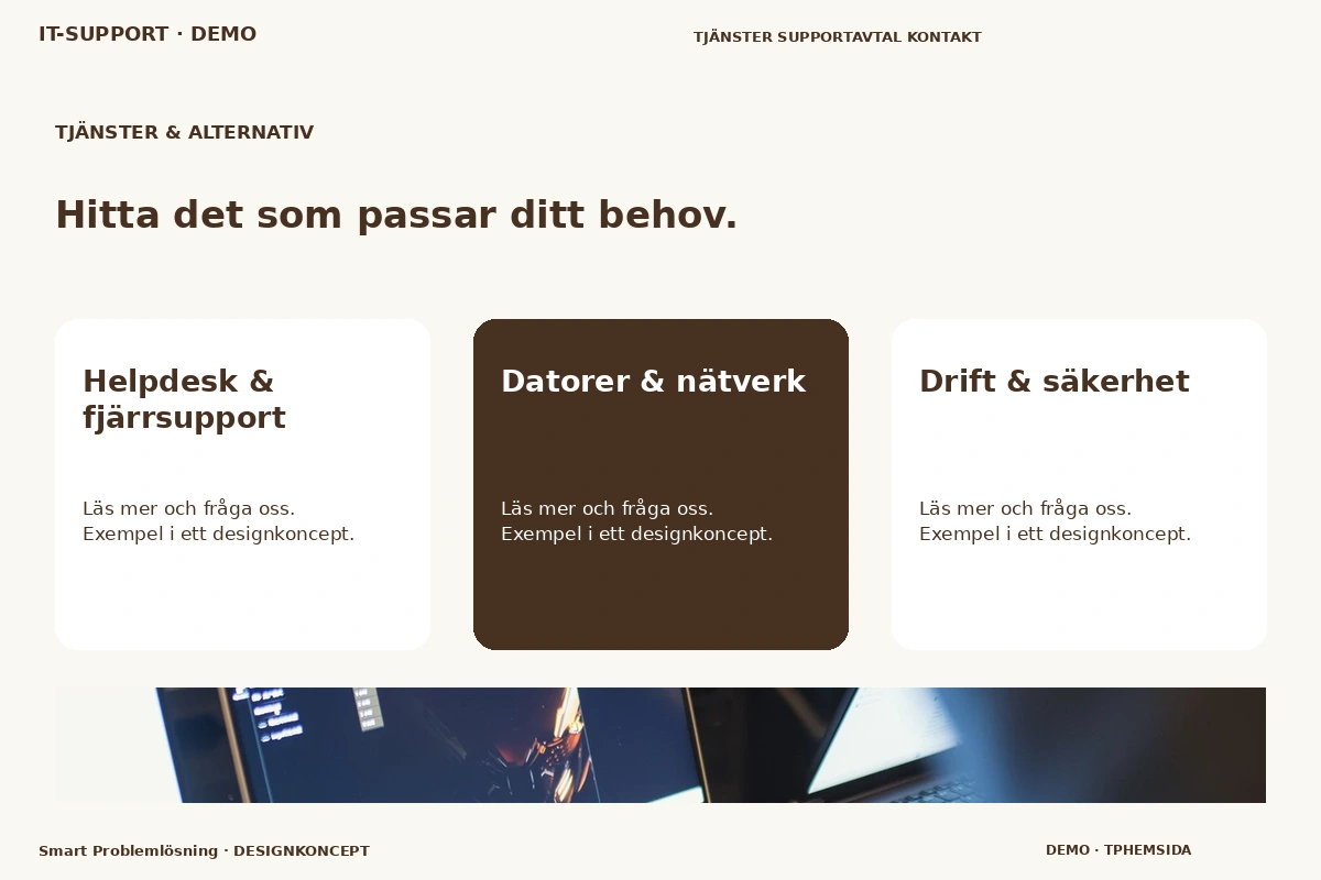 Smart Problemlösning – Tjänster & alternativ för it-support