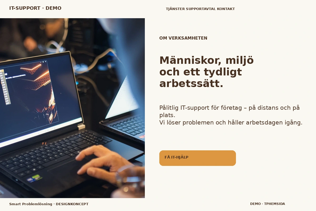Smart Problemlösning – Om verksamheten för it-support