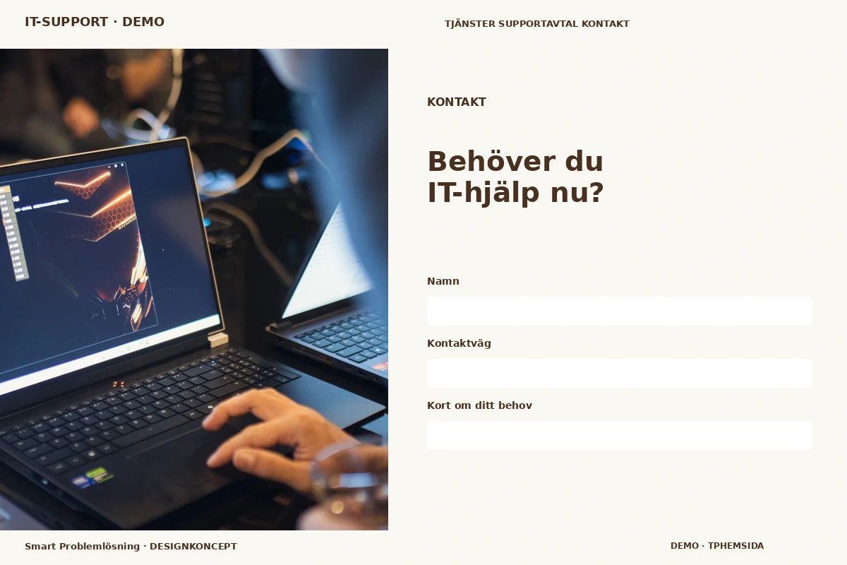Smart Problemlösning – Kontakt för it-support