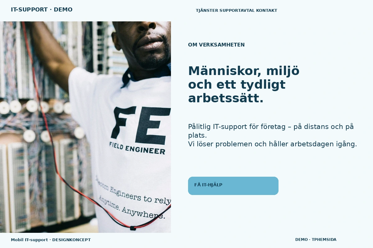 Mobil IT-support – Om verksamheten för it-support