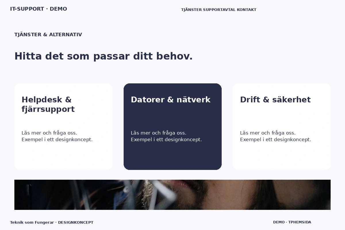 Teknik som Fungerar – Tjänster & alternativ för it-support