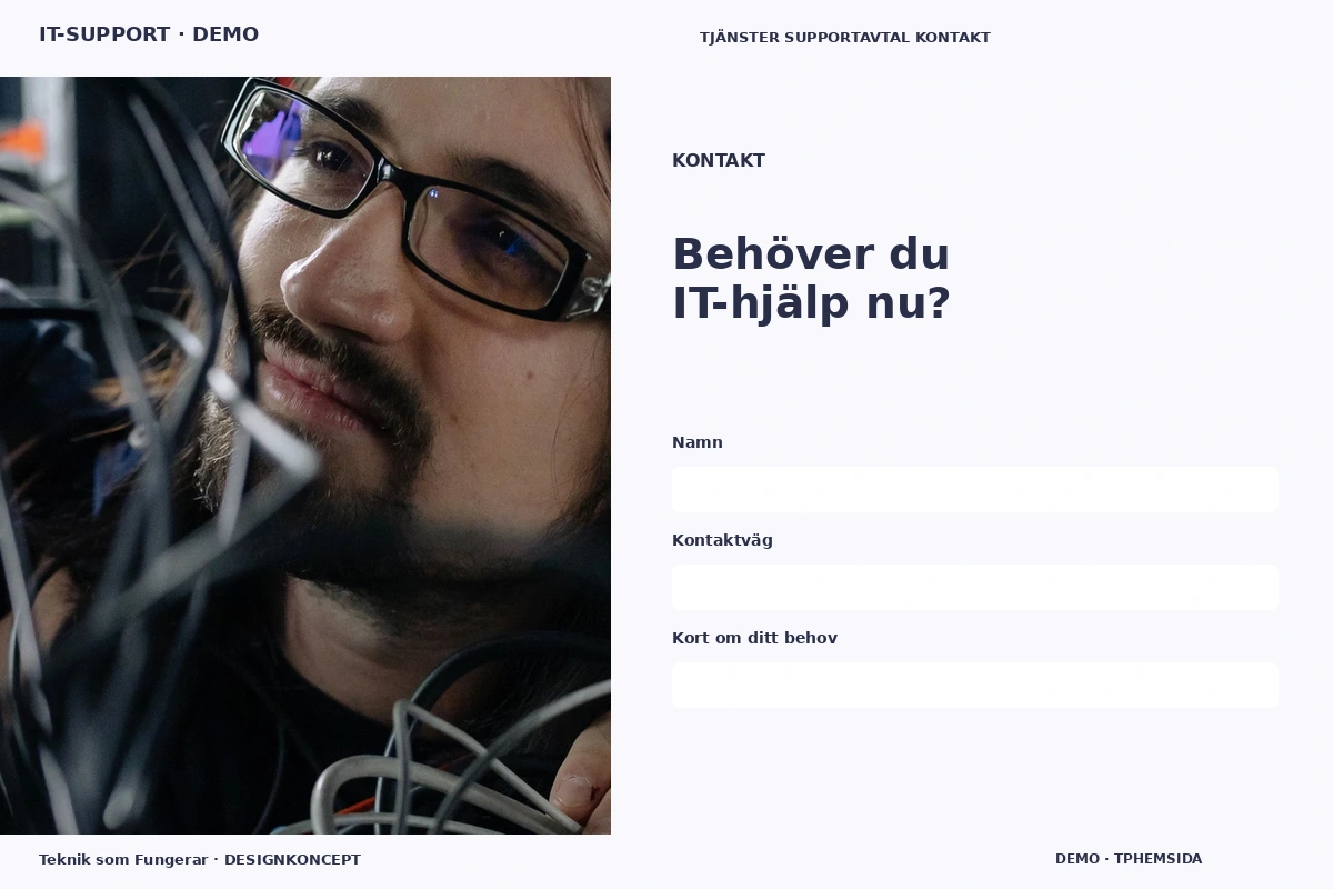 Teknik som Fungerar – Kontakt för it-support