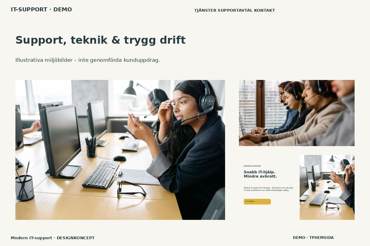 Modern IT-support – Support, teknik & trygg drift för it-support