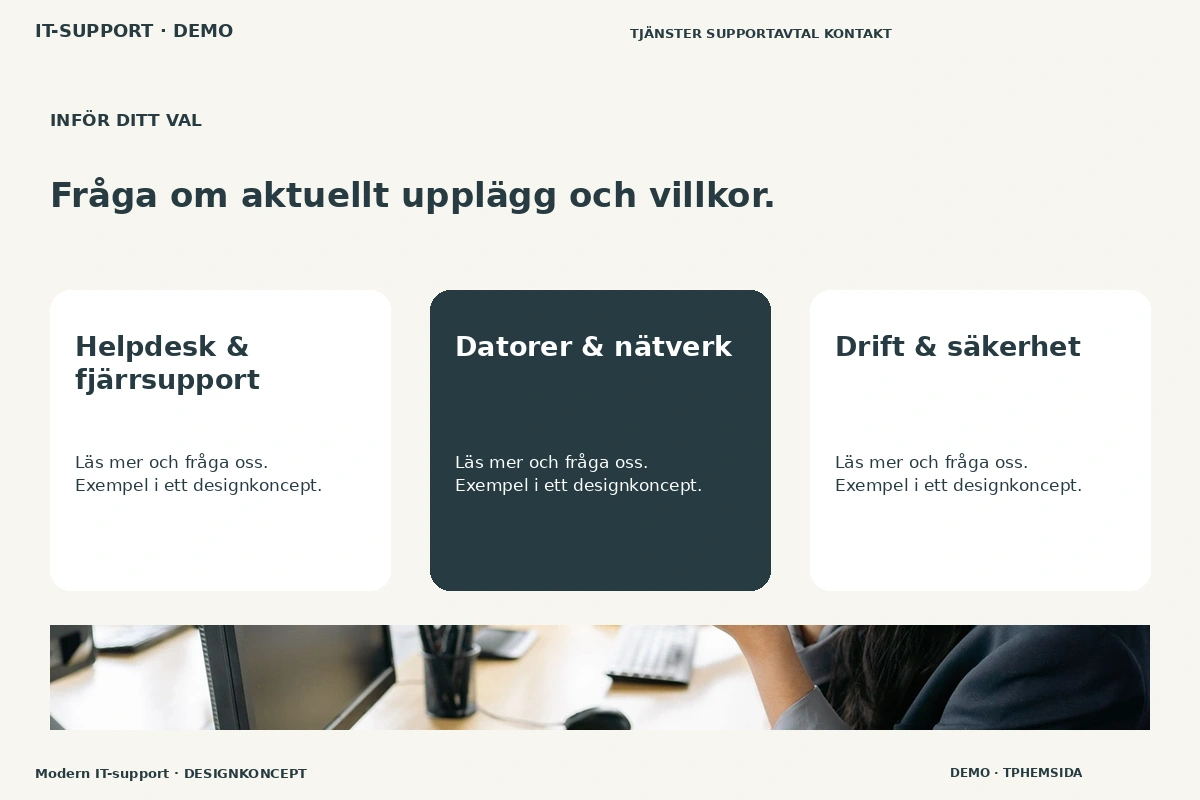 Modern IT-support – Alternativ & villkor för it-support