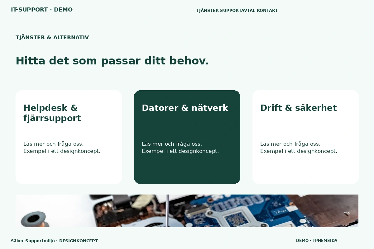 Säker Supportmiljö – Tjänster & alternativ för it-support