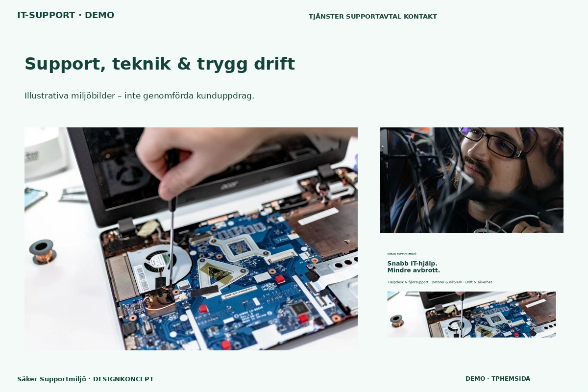 Säker Supportmiljö – Support, teknik & trygg drift för it-support