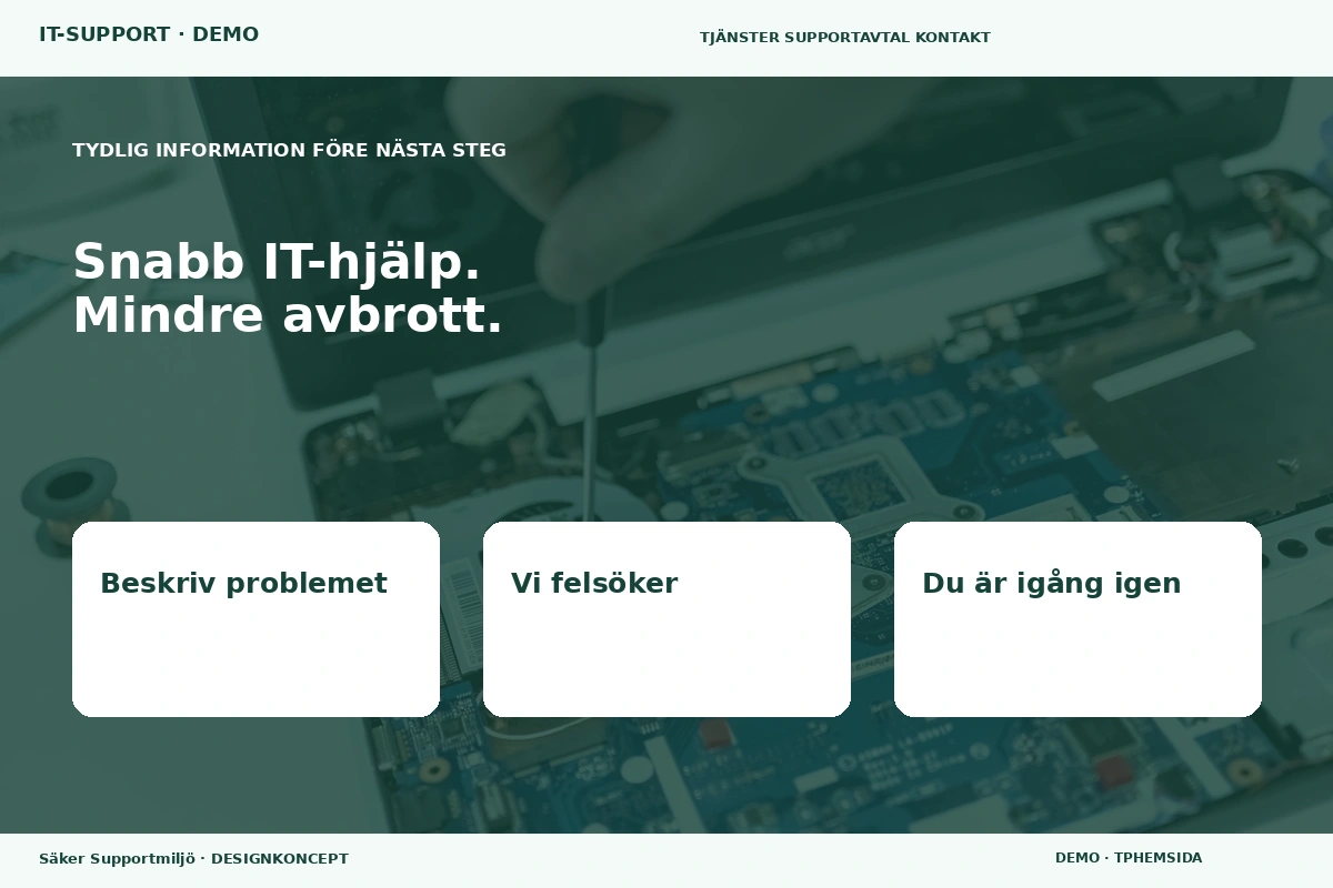 Säker Supportmiljö – Inför ditt val för it-support