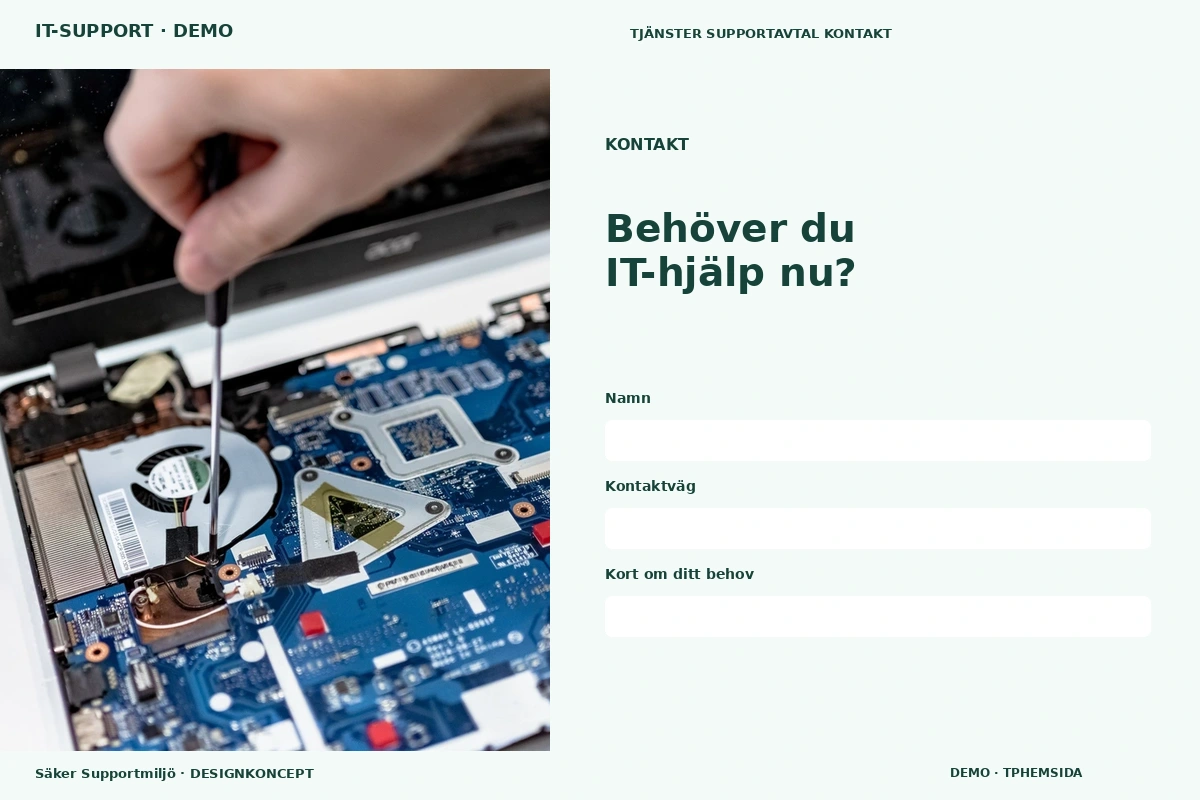 Säker Supportmiljö – Kontakt för it-support