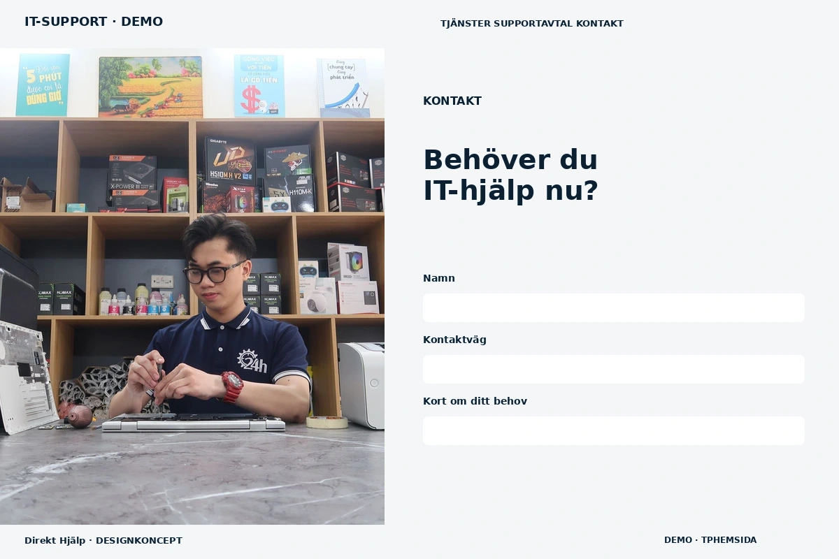 Direkt Hjälp – Kontakt för it-support