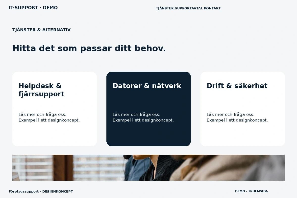 Företagssupport – Tjänster & alternativ för it-support
