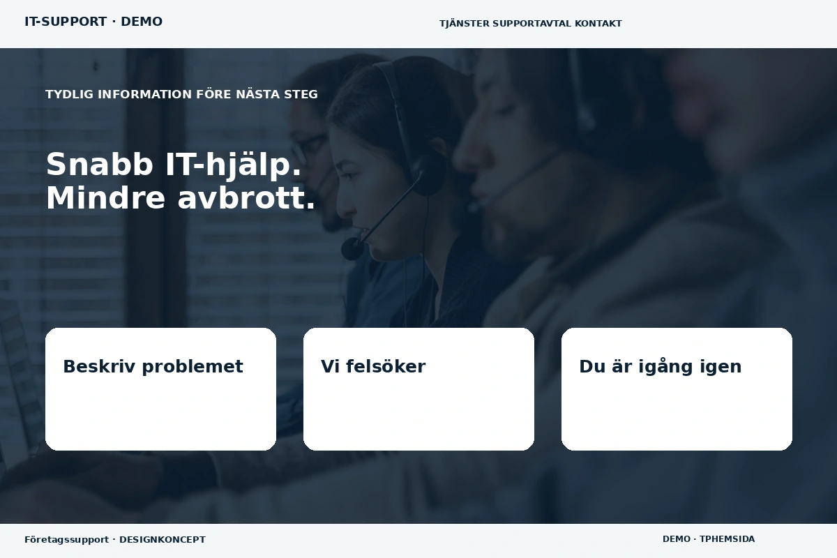Företagssupport – Inför ditt val för it-support