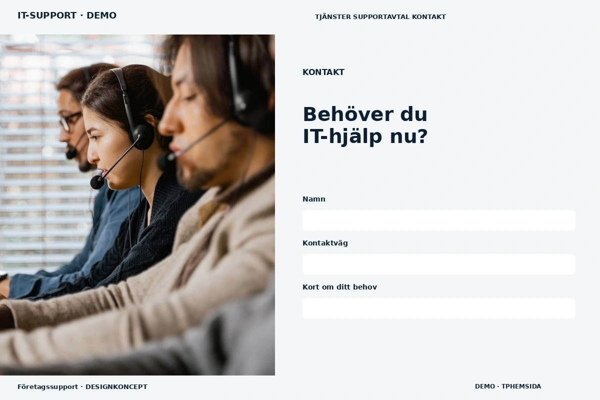 Företagssupport – Kontakt för it-support
