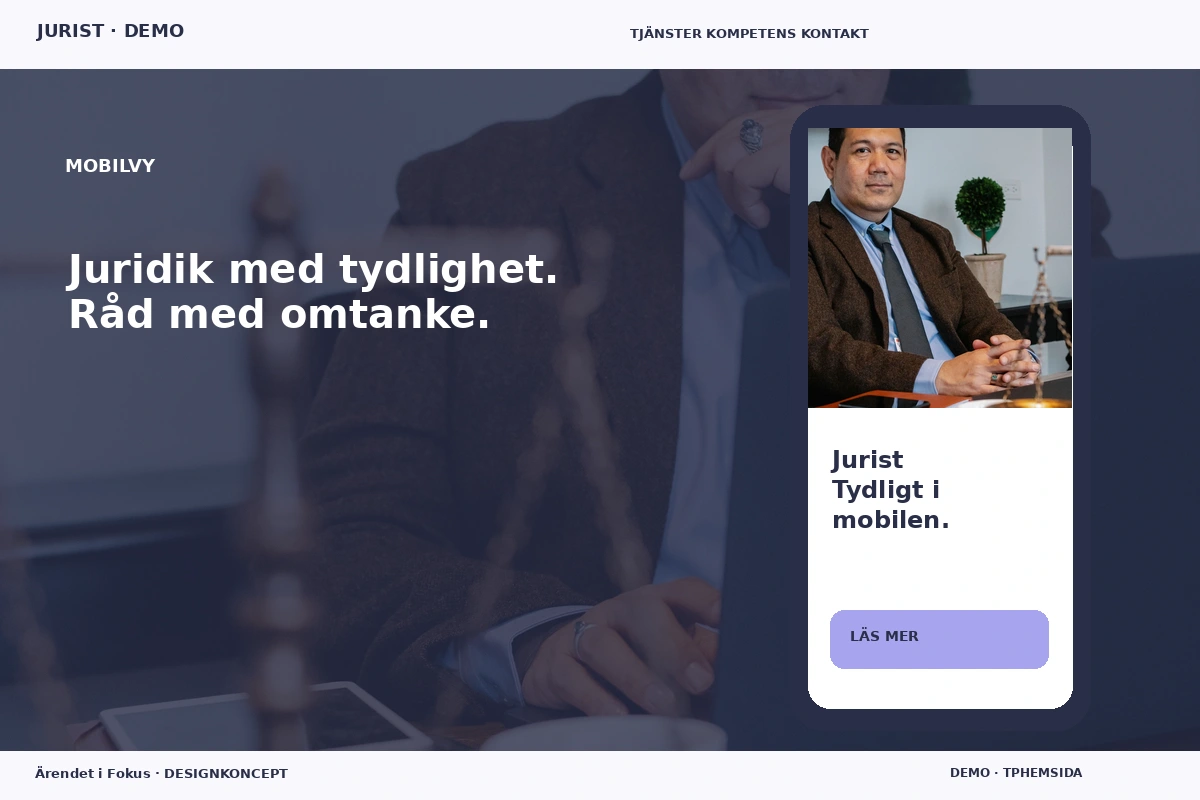 Ärendet i Fokus – Mobilvy för jurist