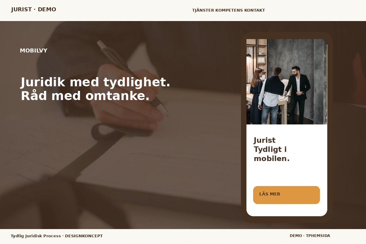 Tydlig Juridisk Process – Mobilvy för jurist