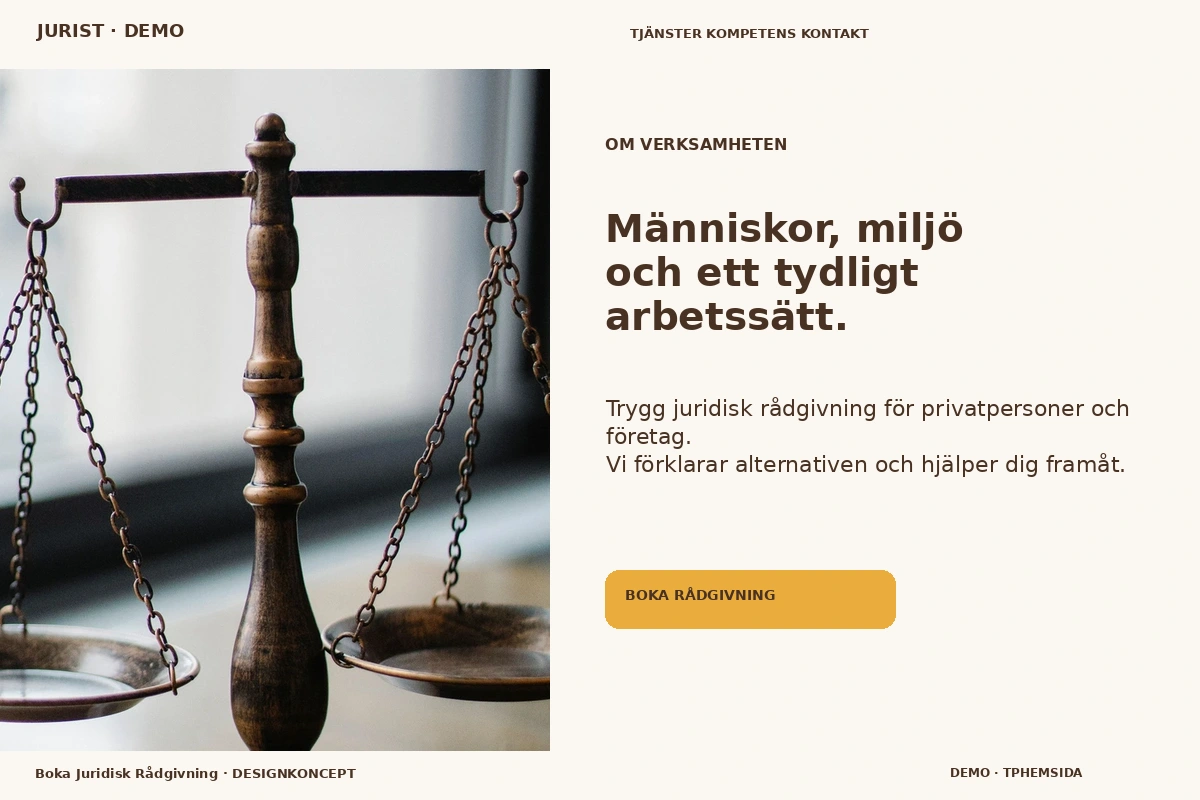 Boka Juridisk Rådgivning – Om verksamheten för jurist