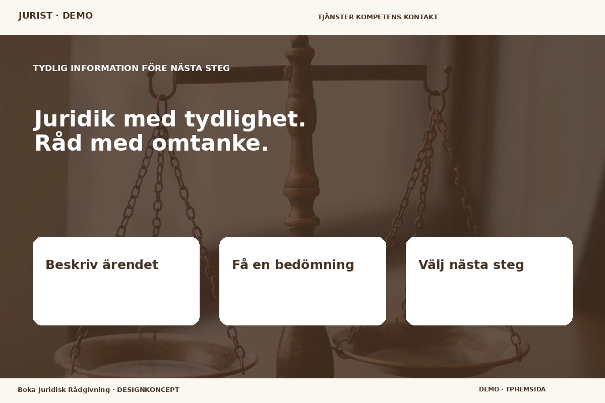 Boka Juridisk Rådgivning – Inför ditt val för jurist