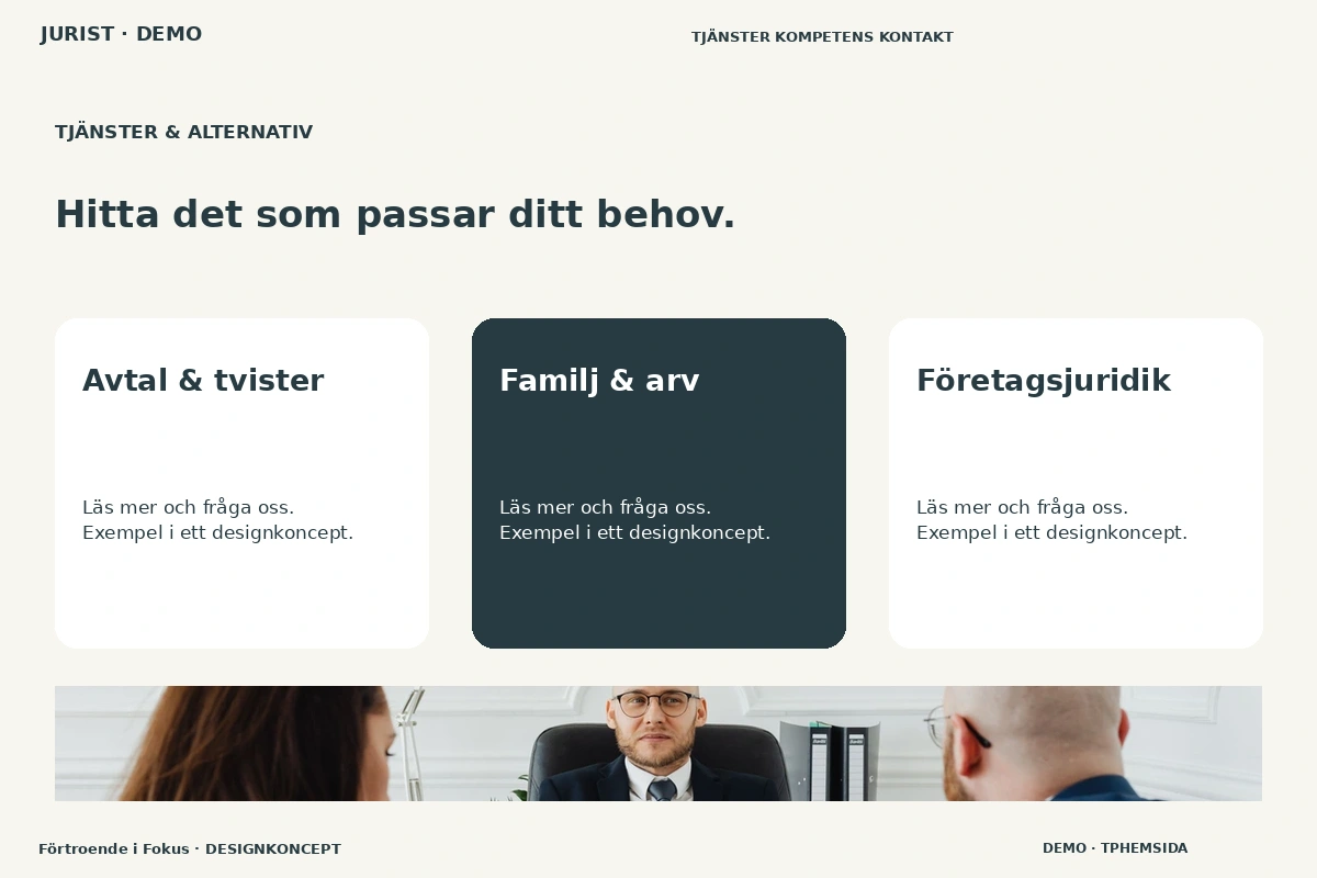 Förtroende i Fokus – Tjänster & alternativ för jurist